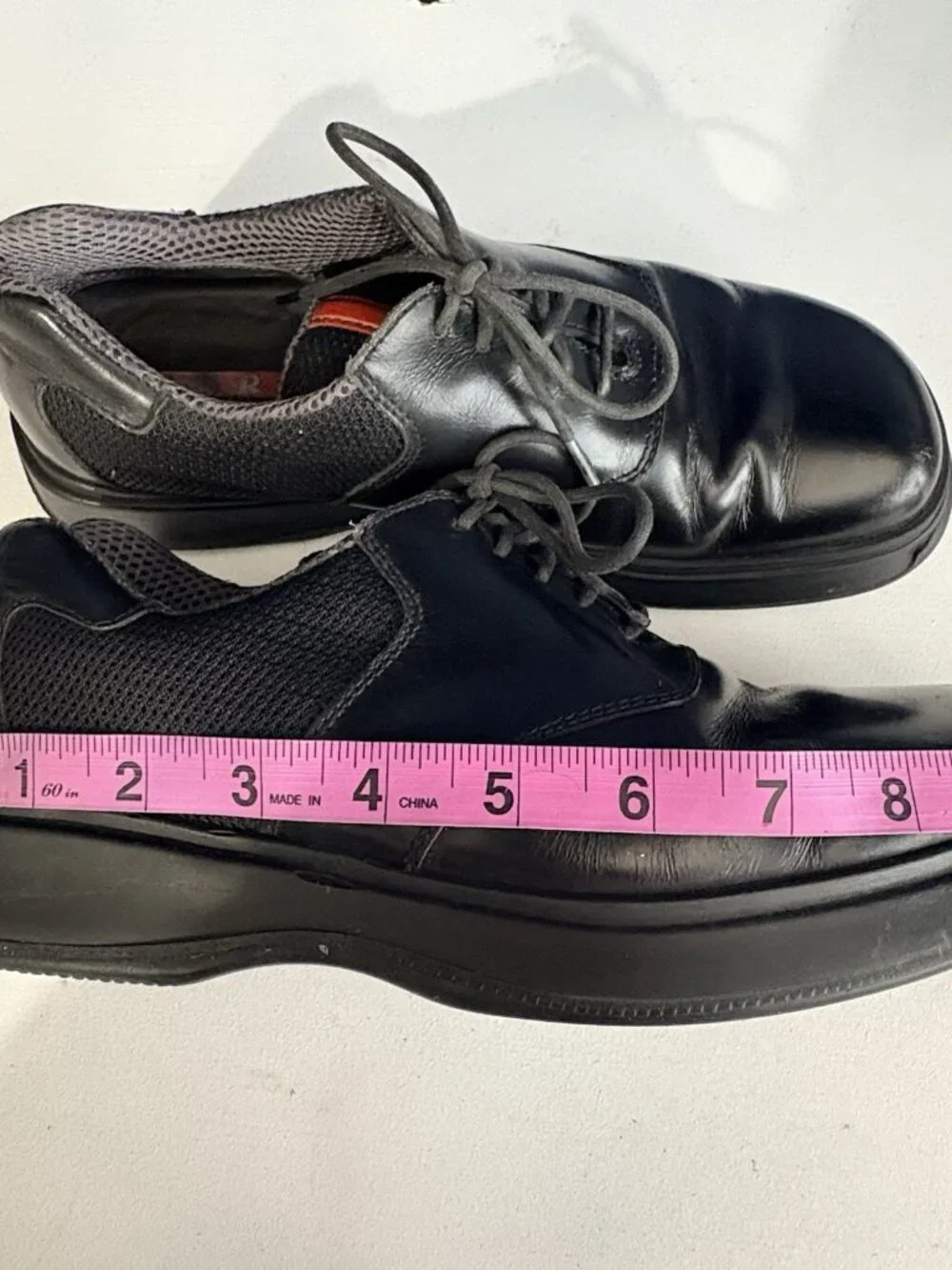 PRADA Men Kids Vibram Lace Up‎ Patent Leather Mesh Shoes Sz 6.5 Black Luxury S-4